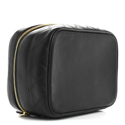 Chanel Lambskin Vanity Cosmetic Case Black 4 of 12