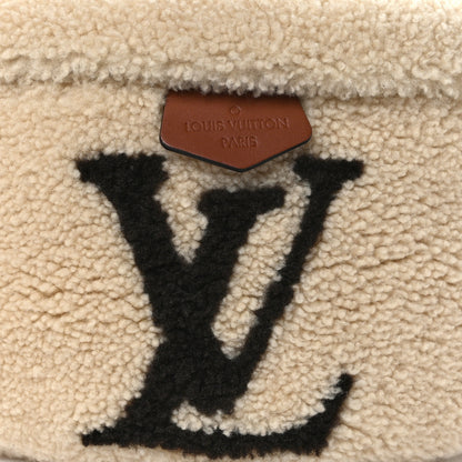 Louis Vuitton Shearling Monogram LV Ski Bumbag Cream Brown 7 of 10