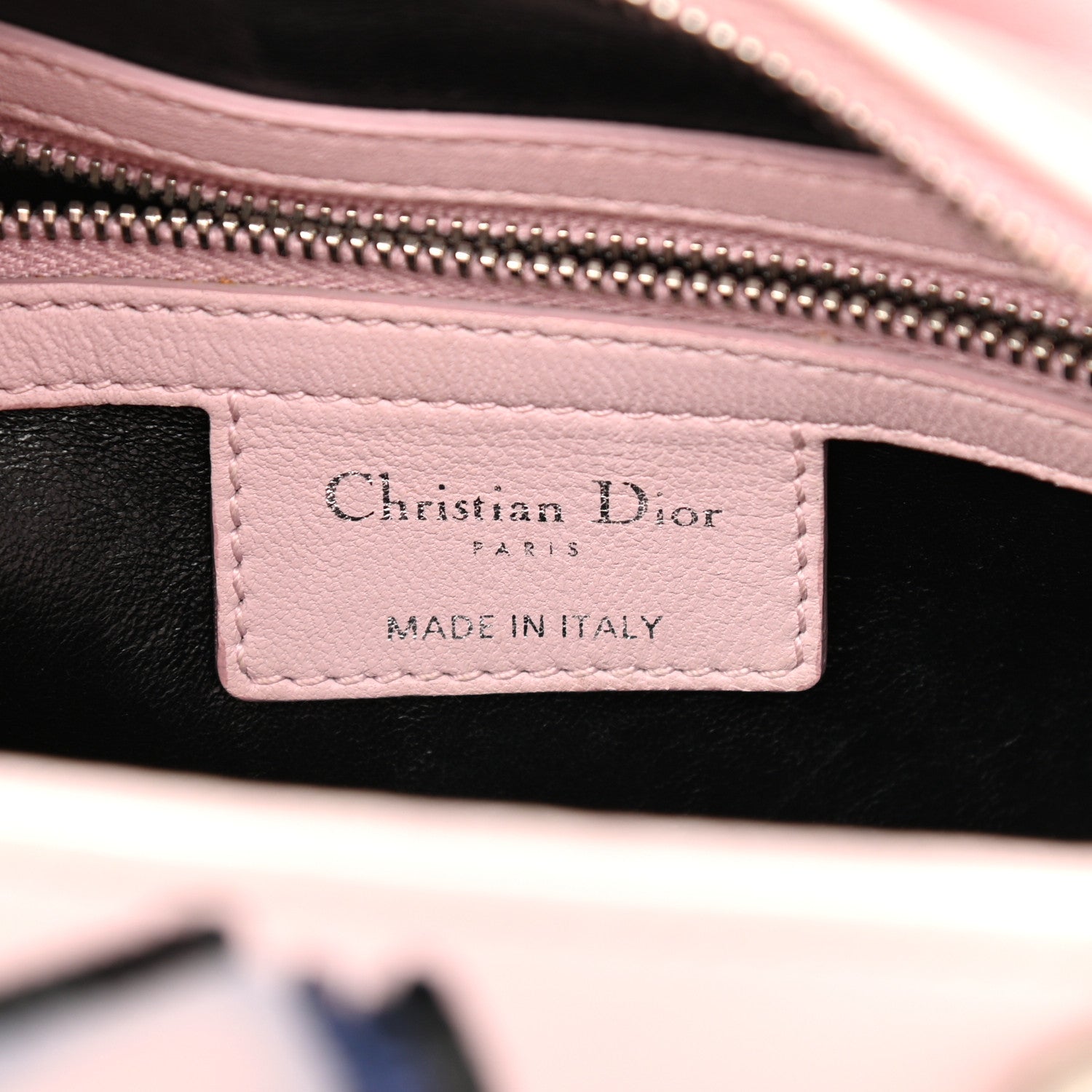 Christian Dior Deerskin Sequin Floral Printed Medium Lady Dior Pink 6 of 17