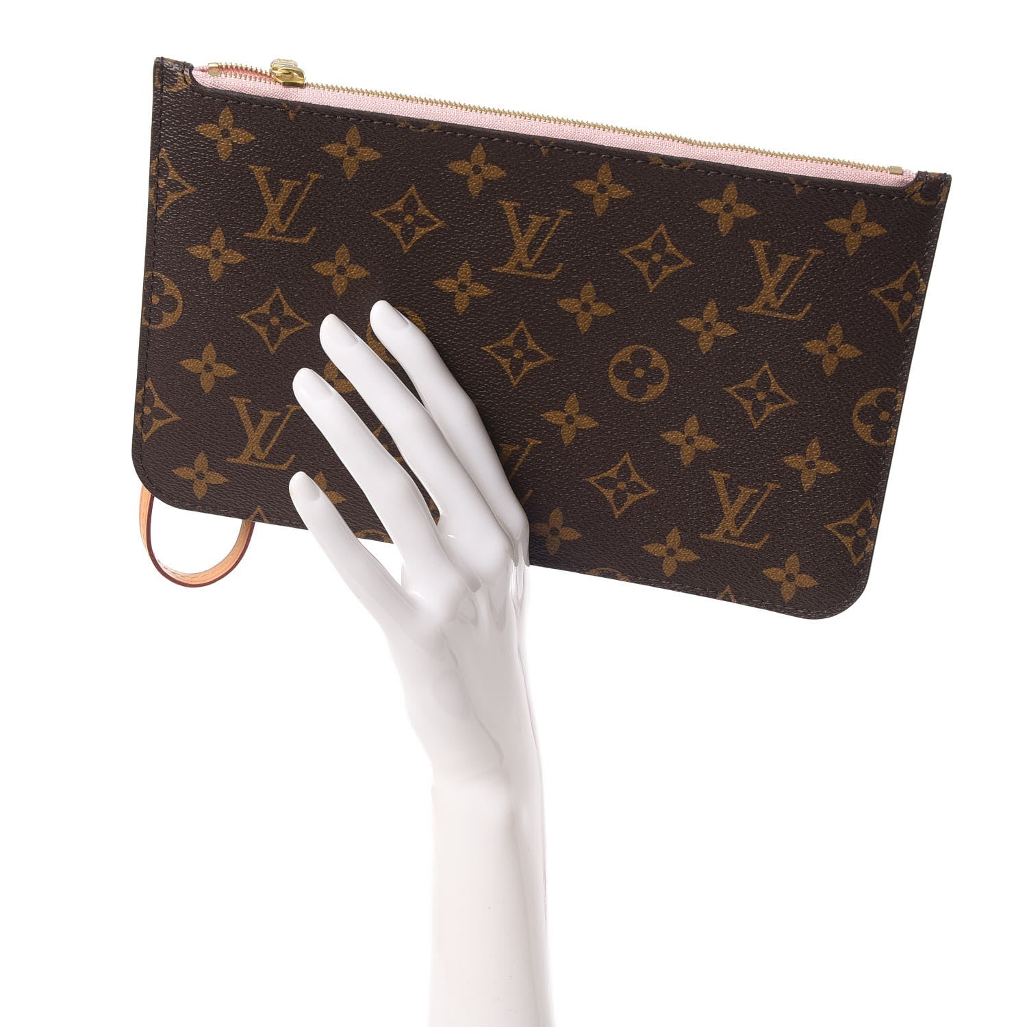 Louis Vuitton Monogram Neverfull MM GM Pochette Rose Ballerine 2 of 7