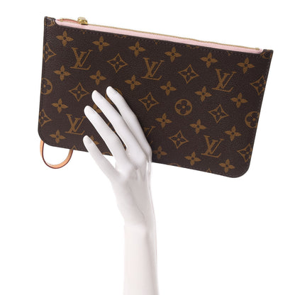 Louis Vuitton Monogram Neverfull MM GM Pochette Rose Ballerine 2 of 7