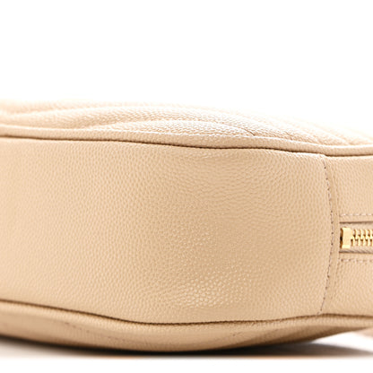 Saint Laurent Grain De Poudre Matelasse Monogram Mini Lou Camera Bag Dark Beige 10 of 10