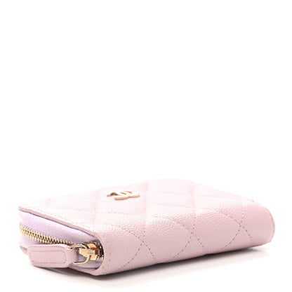 Chanel Caviar Quilted Zip Coin Purse Light Pink 4 of 8