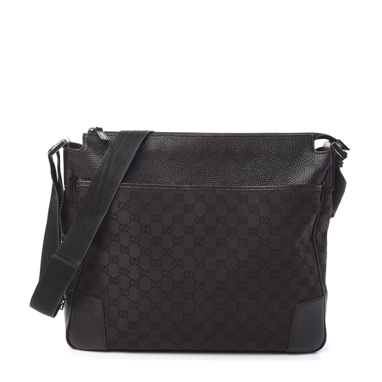 Monogram Large Messenger Bag Brown