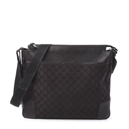 Gucci Monogram Large Messenger Bag Brown 1 of 9