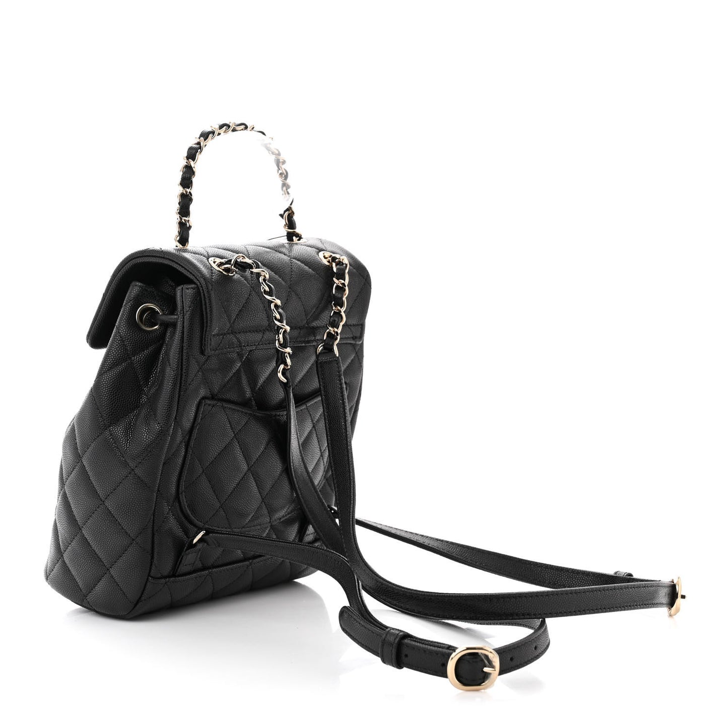 Caviar Quilted Mini Urban Spirit Backpack Black