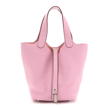 Hermes Taurillon Clemence Picotin Lock 18 PM Mauve Sylvestre 1 of 10