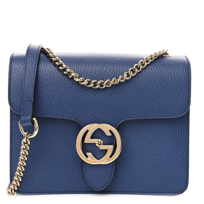 Gucci Dollar Calfskin Small Interlocking G Shoulder Bag Caspian 1 of 10