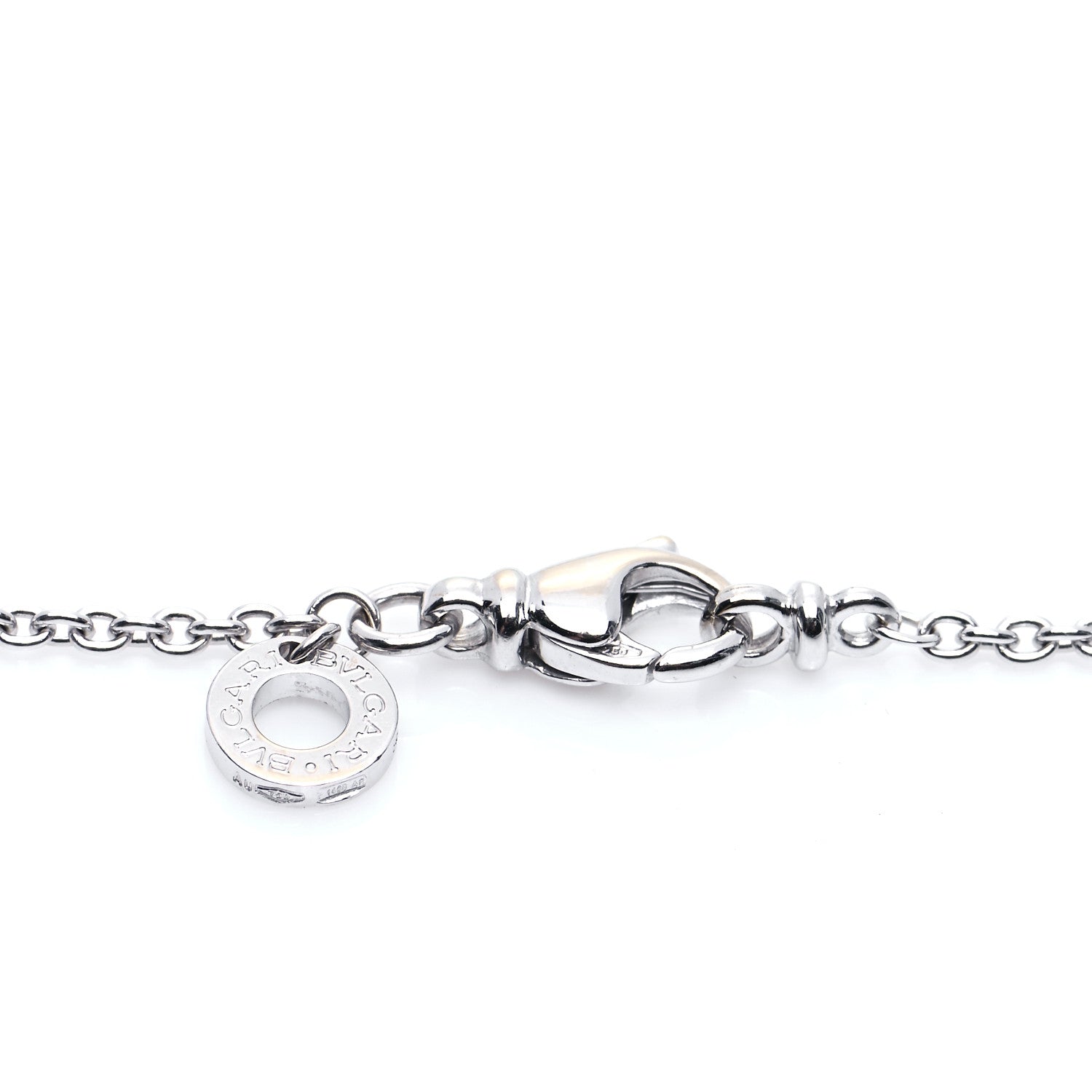 Bulgari 18K White Gold B.Zero1 Pendant Necklace 5 of 6