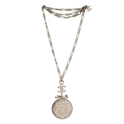 Chanel CC Coco Mademoiselle Coin Necklace Gold 3 of 7