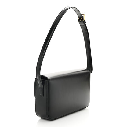 Celine Shiny Calfskin Triomphe Shoulder Bag Black 3 of 9