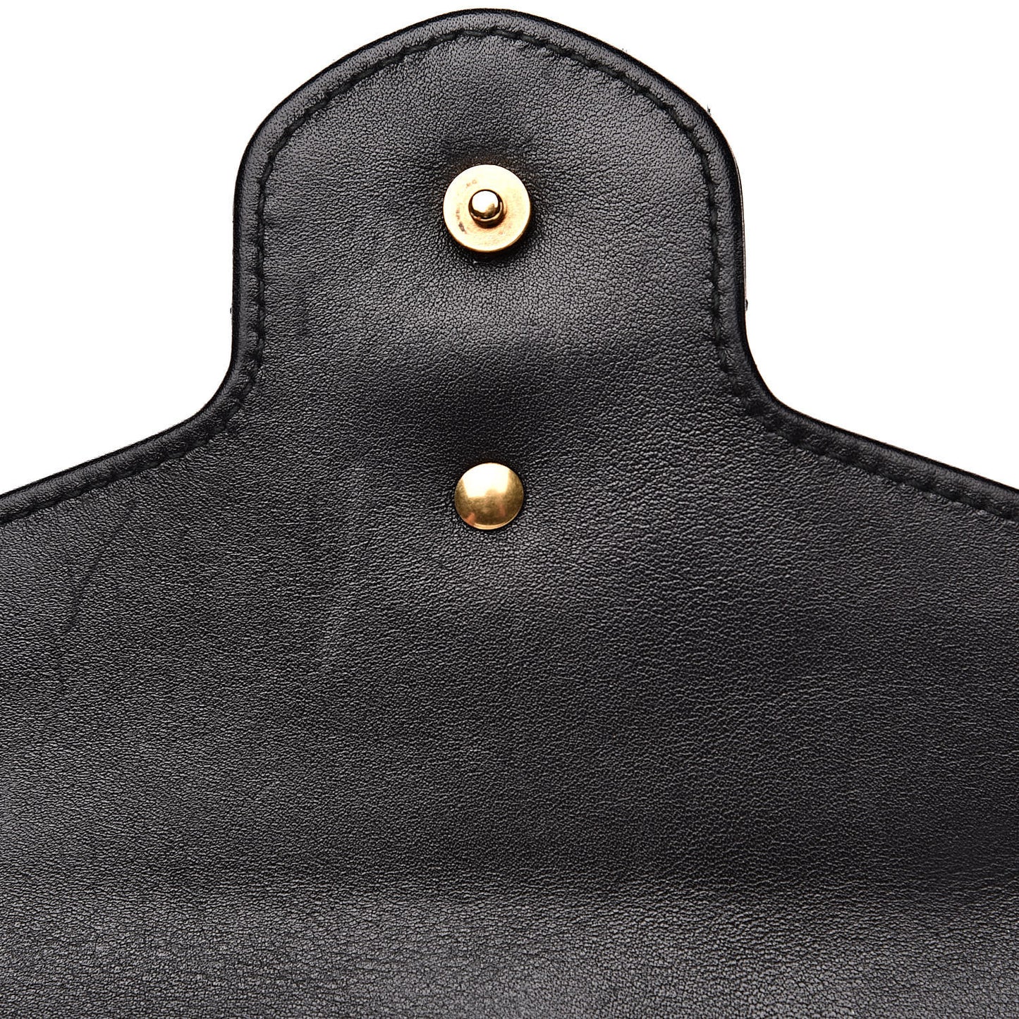 Calfskin Matelasse GG Marmont Chain Wallet Black