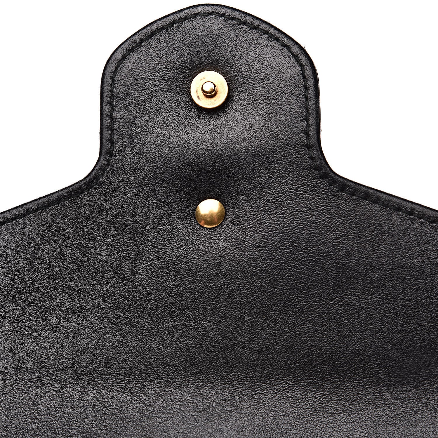 Gucci Calfskin Matelasse GG Marmont Chain Wallet Black 15 of 18