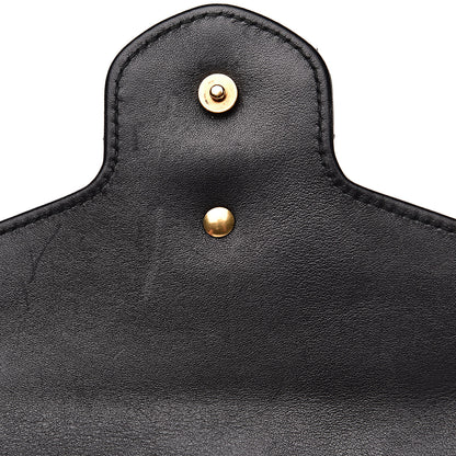 Gucci Calfskin Matelasse GG Marmont Chain Wallet Black 15 of 18