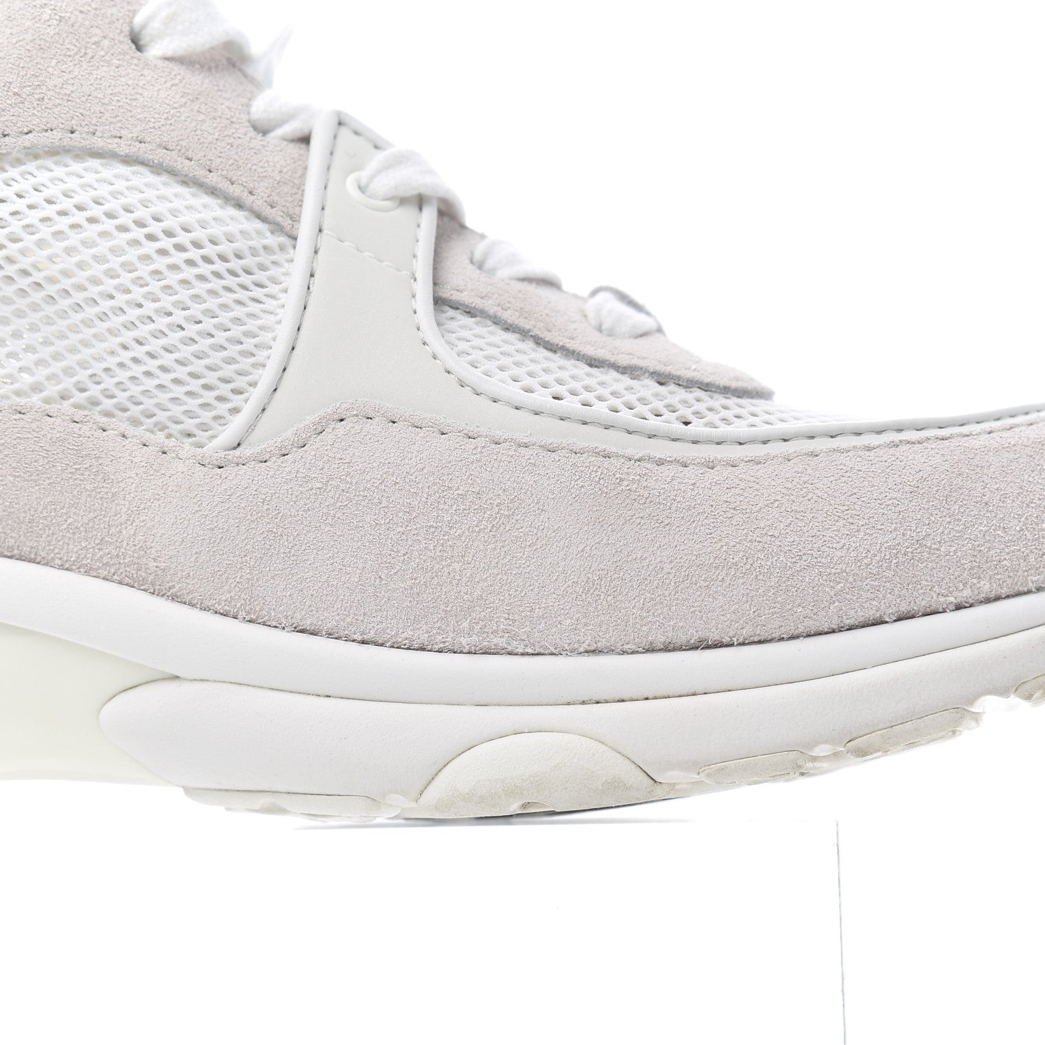 Chanel Suede Calfskin CC Sneakers 38.5 Pink White 17 of 29