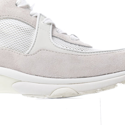 Chanel Suede Calfskin CC Sneakers 38.5 Pink White 17 of 29