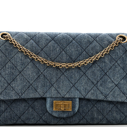 Chanel Denim Quilted 2.55 Reissue 225 Flap Blue 5 of 11