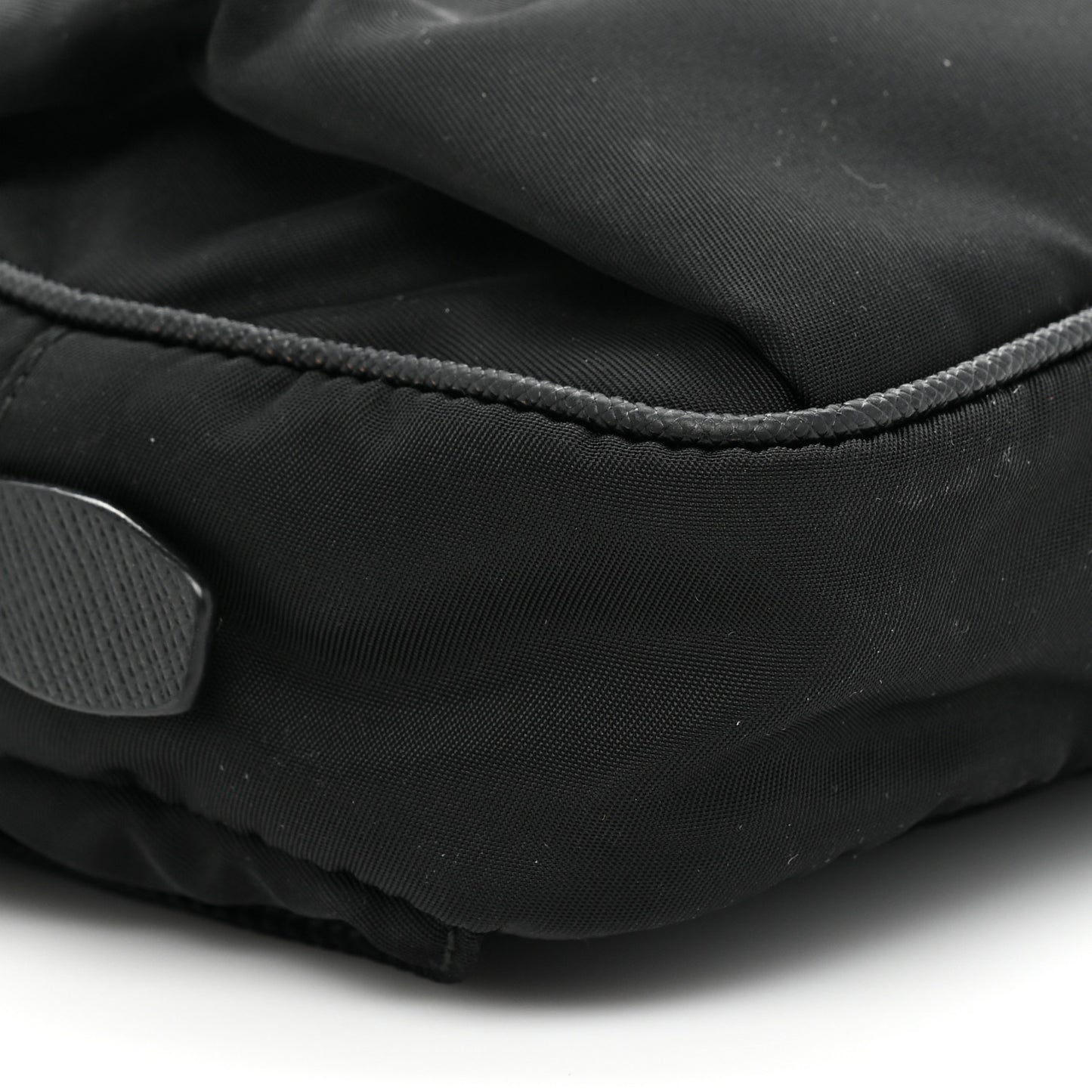 Re-Nylon Saffiano Belt Bag L Black
