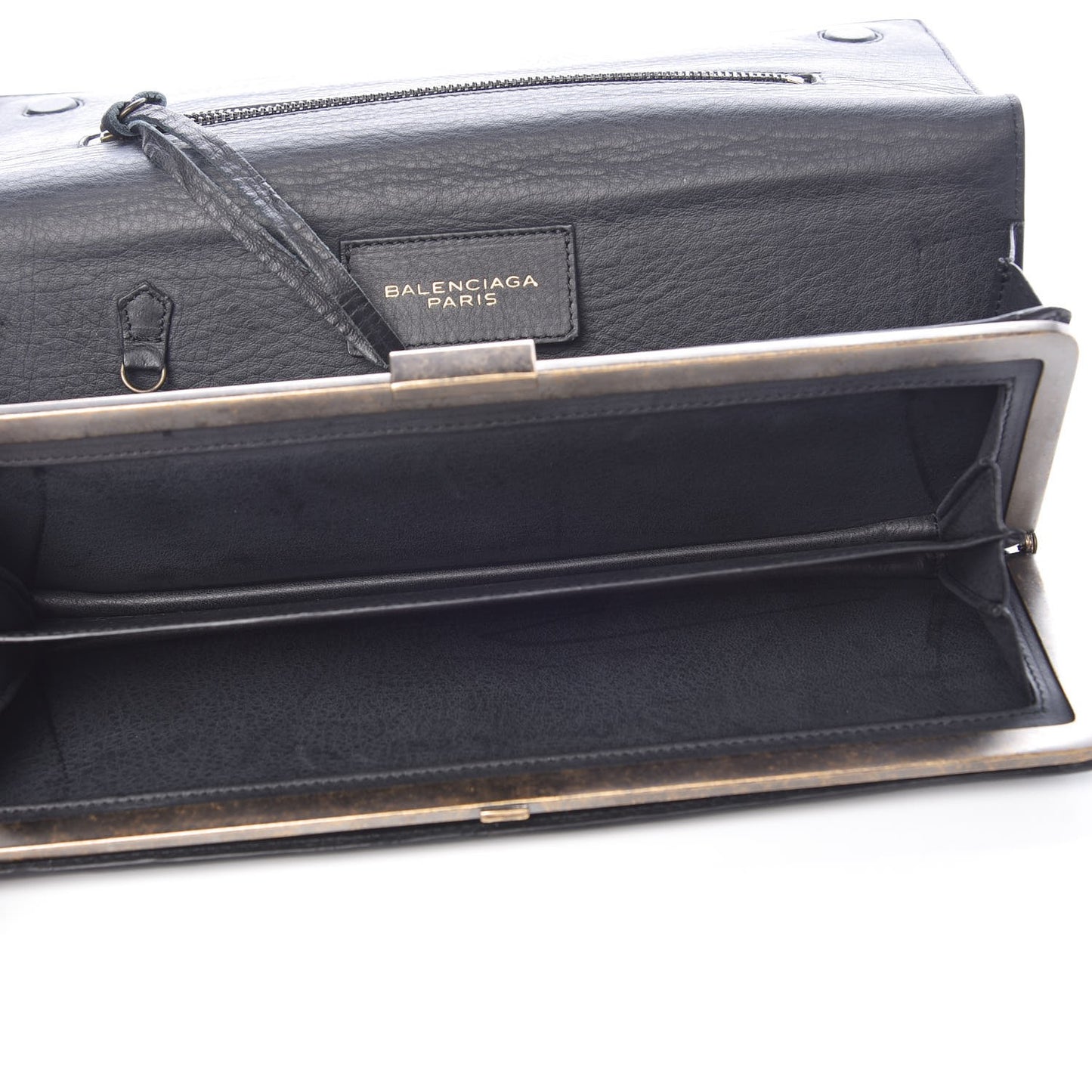 Calfskin Classic Hardware City Long Clutch Black