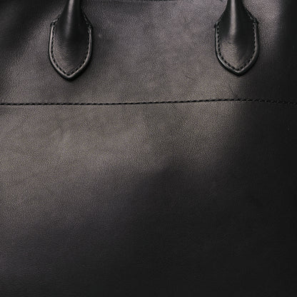 The Row Polished Saddle Calfskin Soft Margaux 15 Black 7 of 9