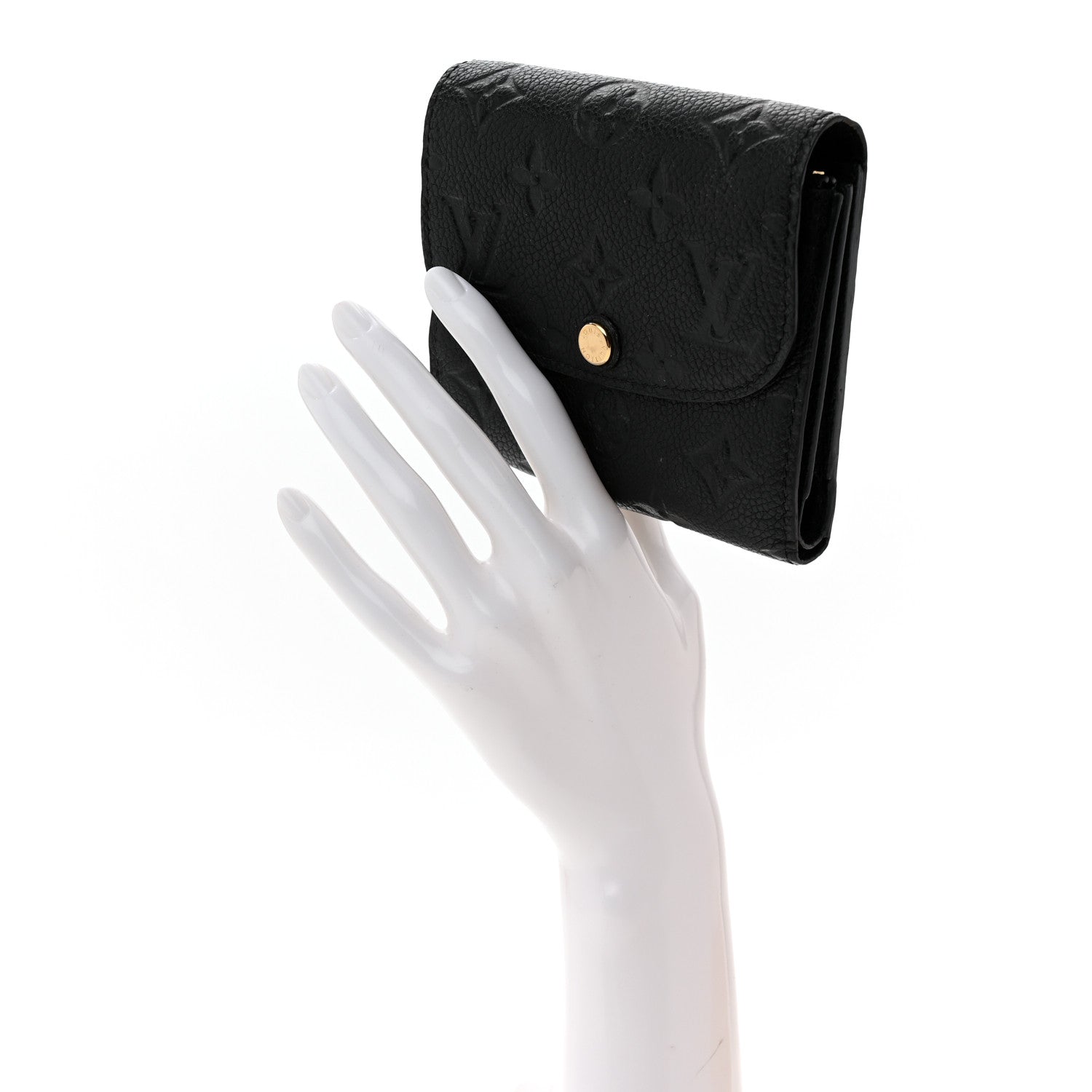 Louis Vuitton Empreinte Ariane Wallet Black 2 of 9