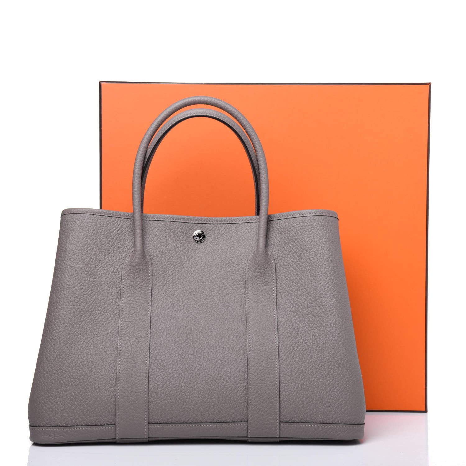 Hermes Vache Country Garden Party 36 MM Gris Asphalte 10 of 10