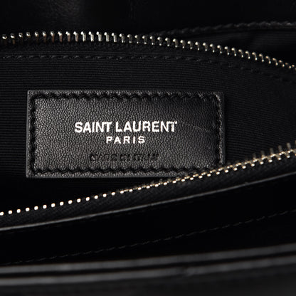 Saint Laurent Calfskin Y Quilted Monogram Medium Loulou Chain Satchel Black 7 of 11