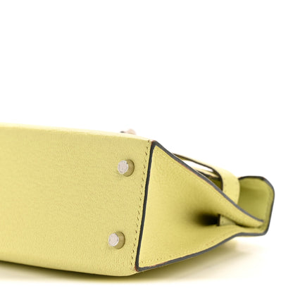 Hermes Chevre Mysore Mini Kelly Sellier 20 Jaune Bourgeon 11 of 14