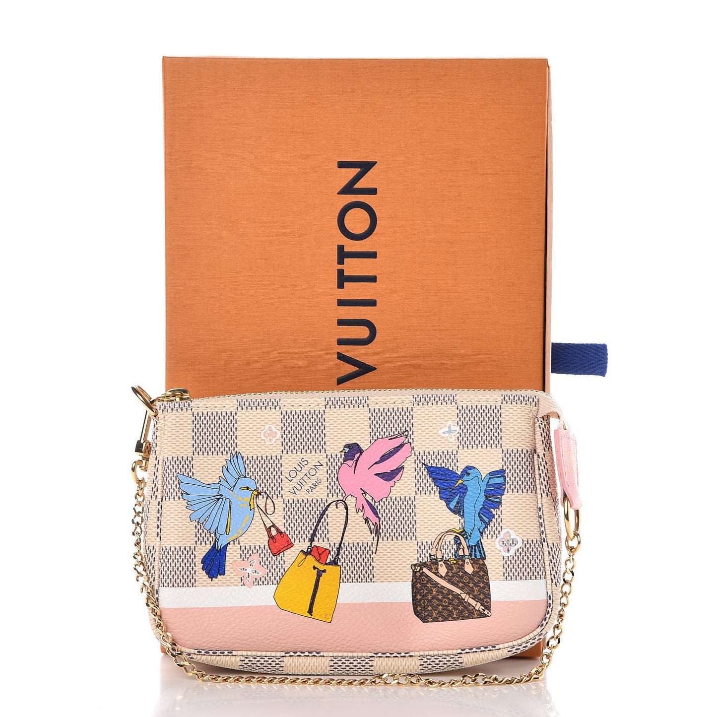 Damier Azur 2018 Christmas Animation Mini Pochette Accessories