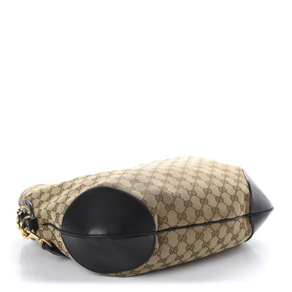 Gucci Monogram Medium Patti Stud Hobo Black 4 of 10