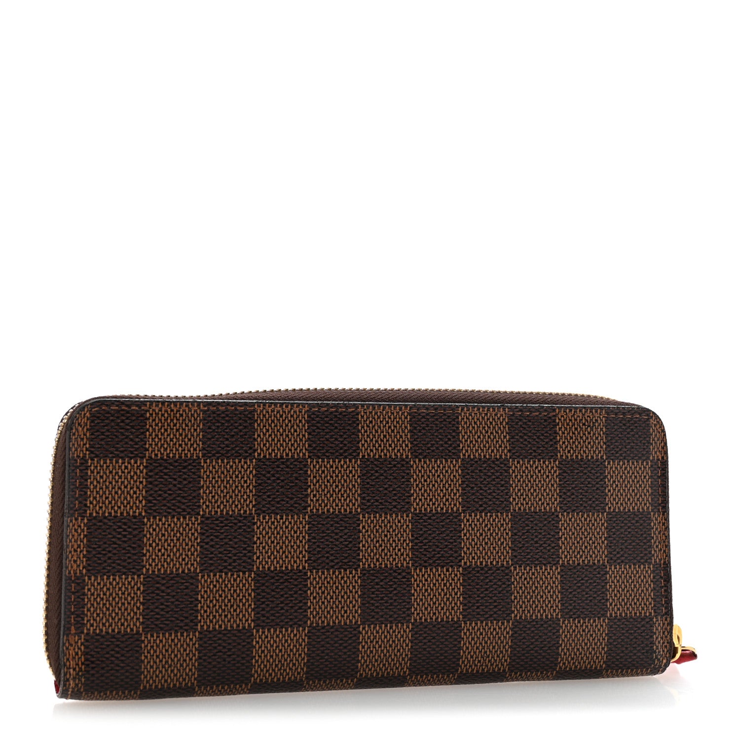Louis Vuitton Damier Ebene Clemence Wallet Cherry 3 of 10