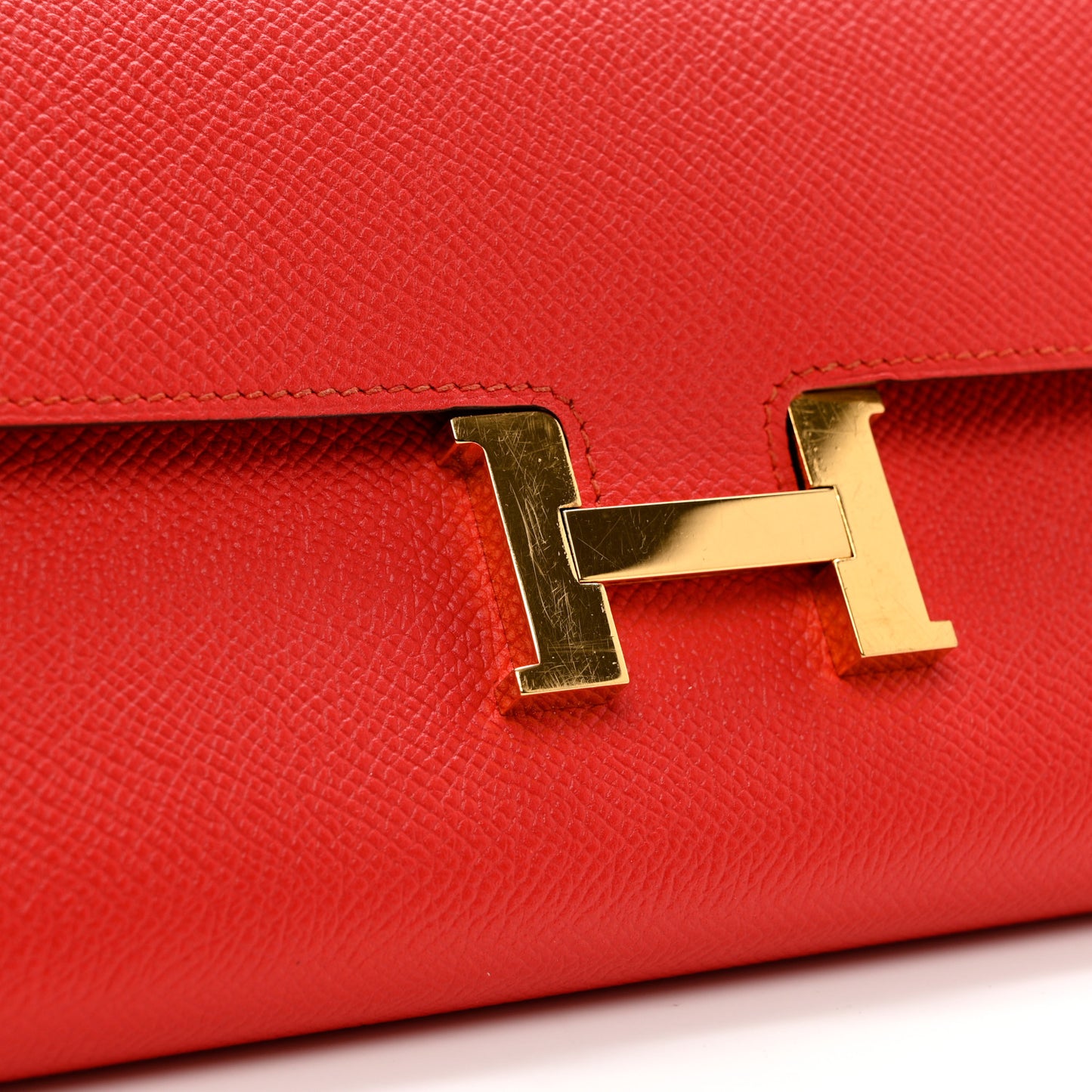 Epsom Constance Long Wallet Rouge Tomate