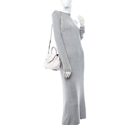 Versace Grained Calfskin Small La Medusa Top Handle Bag White 2 of 11