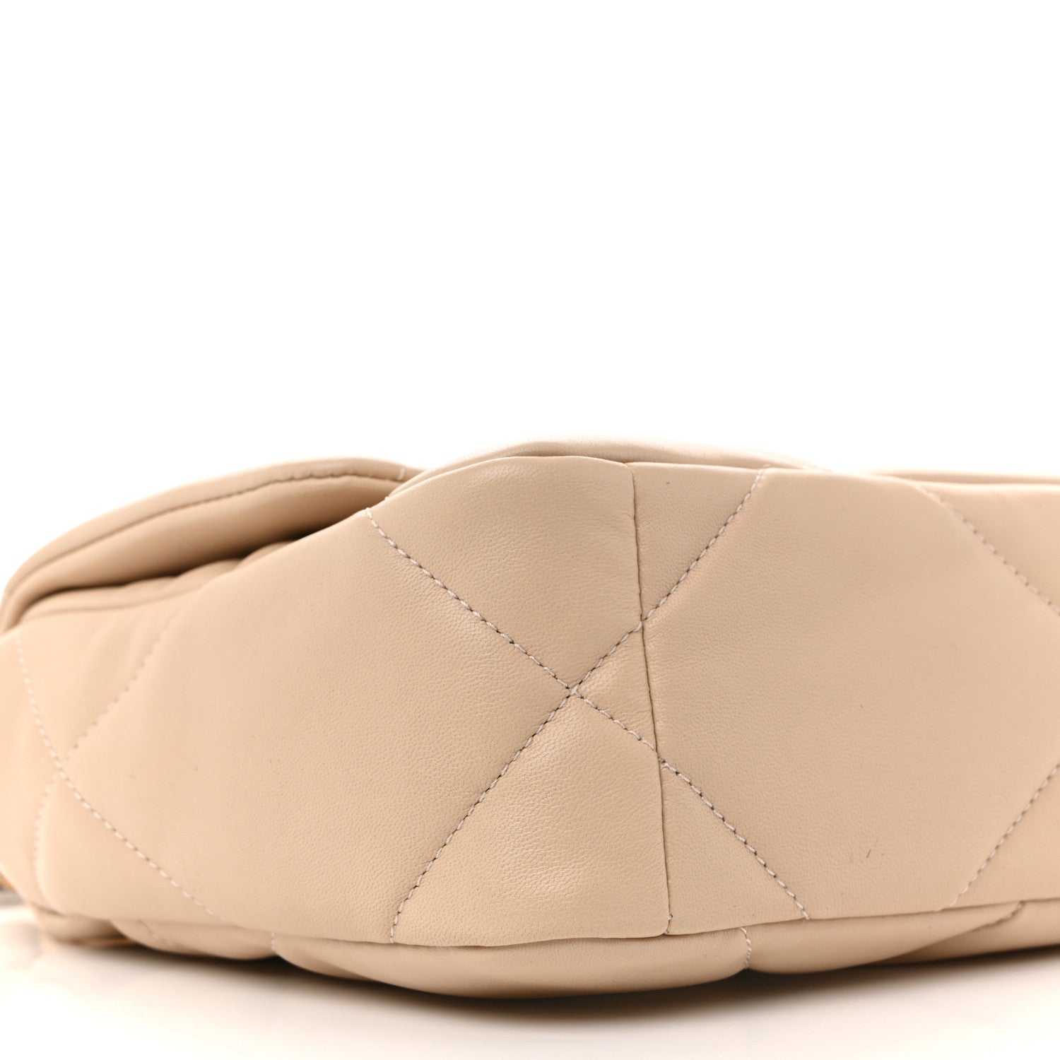 Chanel Lambskin Quilted Medium Chanel 19 Flap Beige 9 of 11