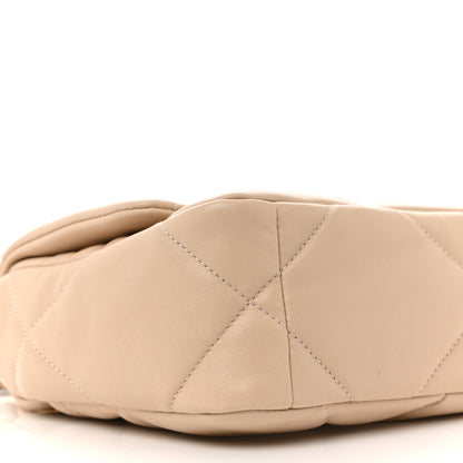 Chanel Lambskin Quilted Medium Chanel 19 Flap Beige 9 of 11
