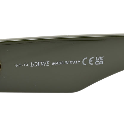Loewe Acetate Anagram Square Sunglasses LW40129U Shiny Green 6 of 7