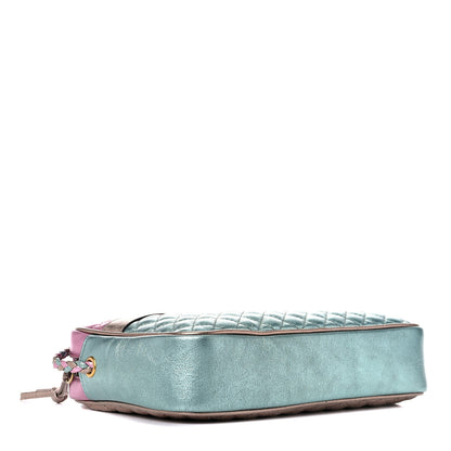 Gucci Laminated Nappa Trapuntata Small Zumi Shoulder Bag Rosa Lago Rame 4 of 9