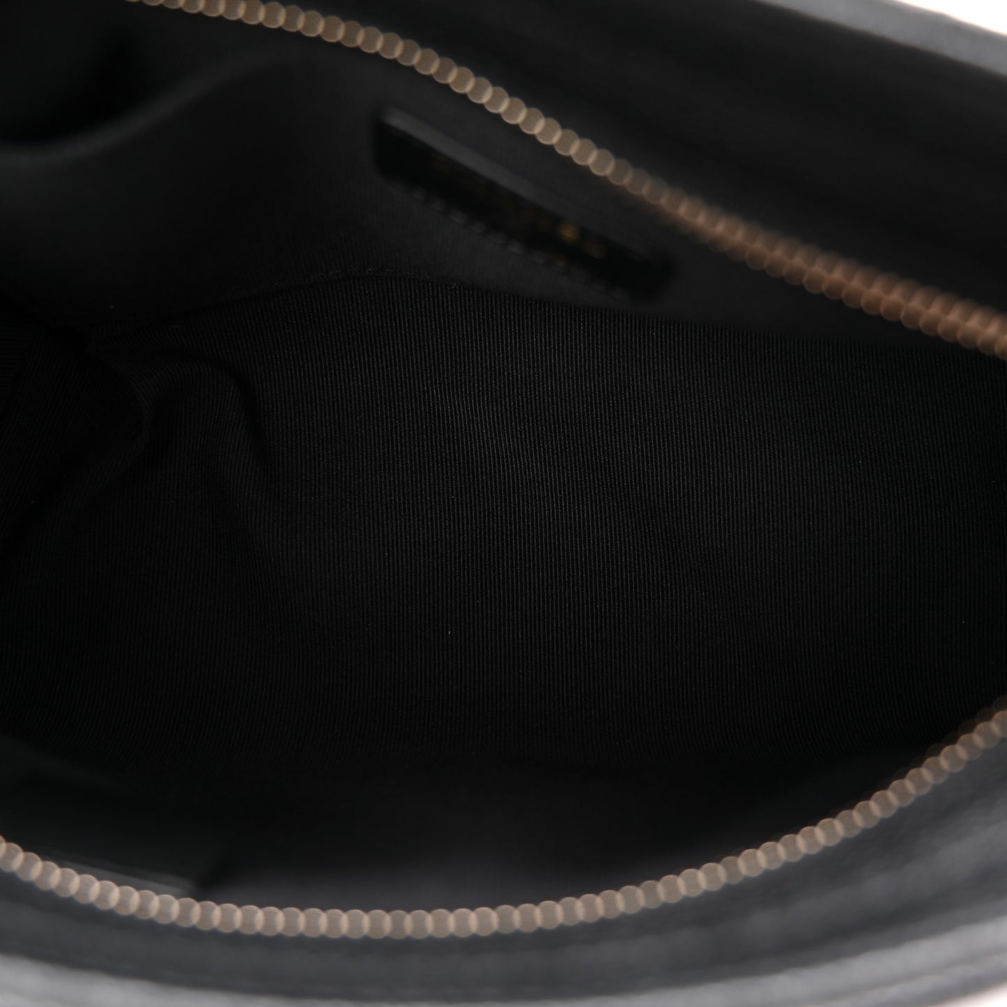 Caviar Quilted Chain Cosmetic Case Black