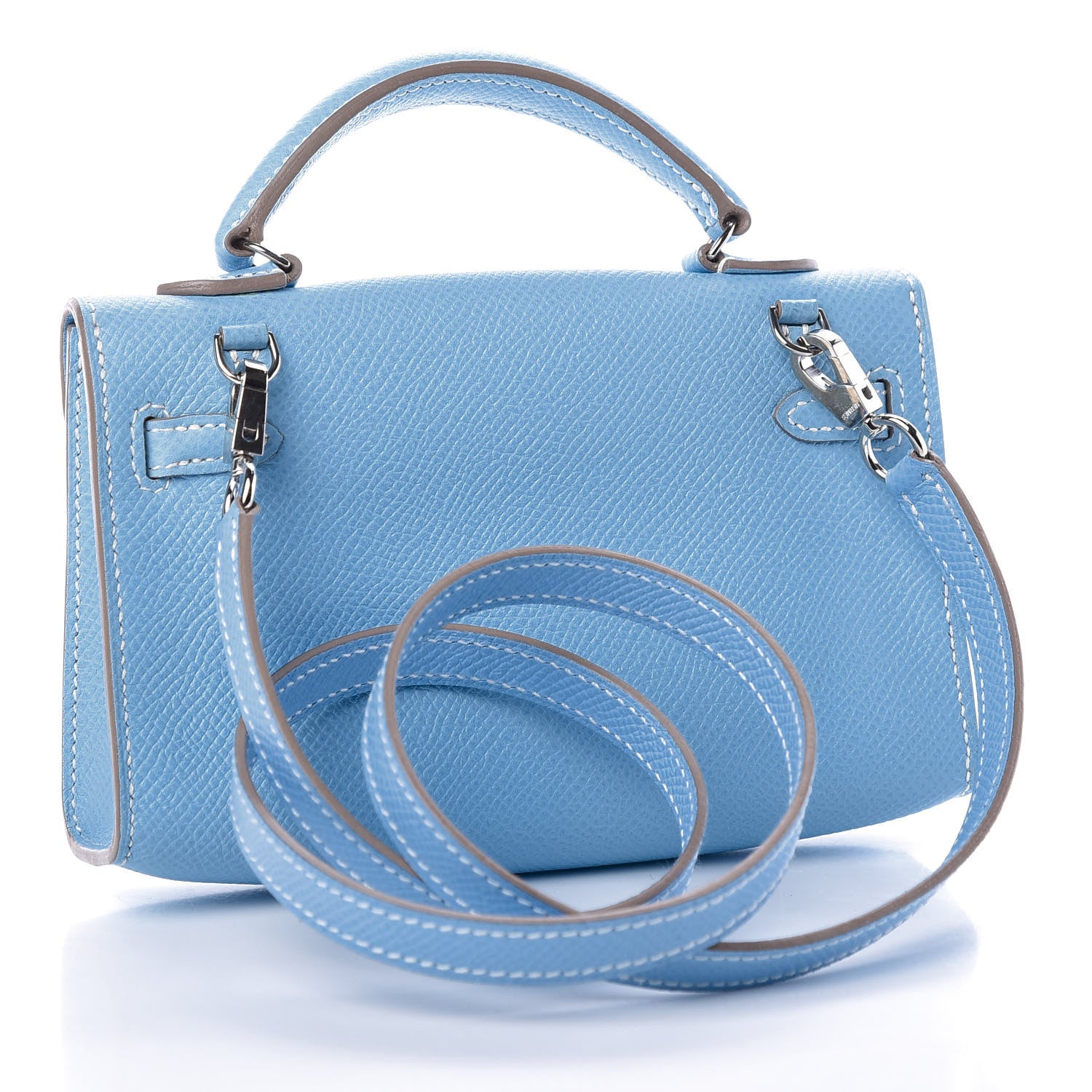 Hermes Epsom Tiny Kelly Sellier Celeste 2 of 10