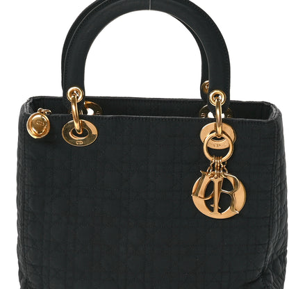 Christian Dior Nylon Cannage Medium Lady Dior Black 8 of 10