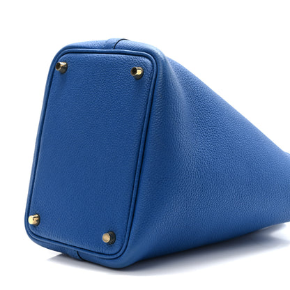 Hermes Taurillon Clemence Picotin Lock 18 PM Bleu Royal 7 of 7