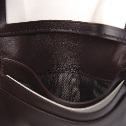Gucci Guccissima Margaux Calfskin Avel Train Pass Card Case Chocolate 7 of 8