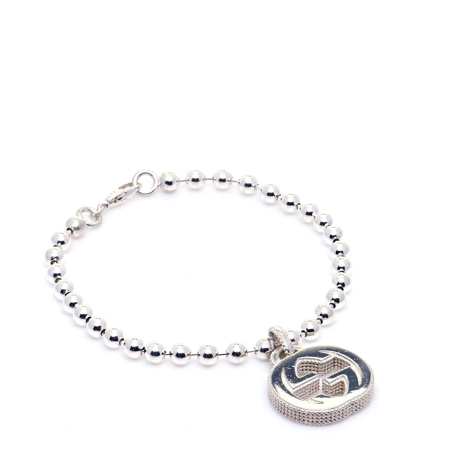 Gucci Sterling Silver Interlocking GG Bracelet 1 of 7