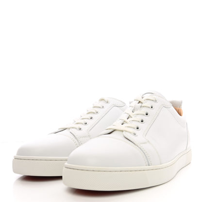 Christian Louboutin Calfskin Mens Louis Junior Flat Sneakers 42.5 White 3 of 9