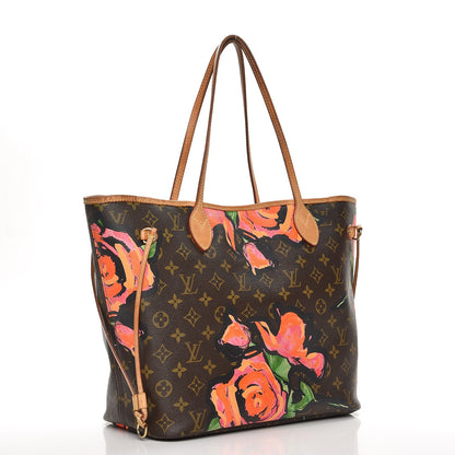 Louis Vuitton Monogram Roses Neverfull MM 3 of 14