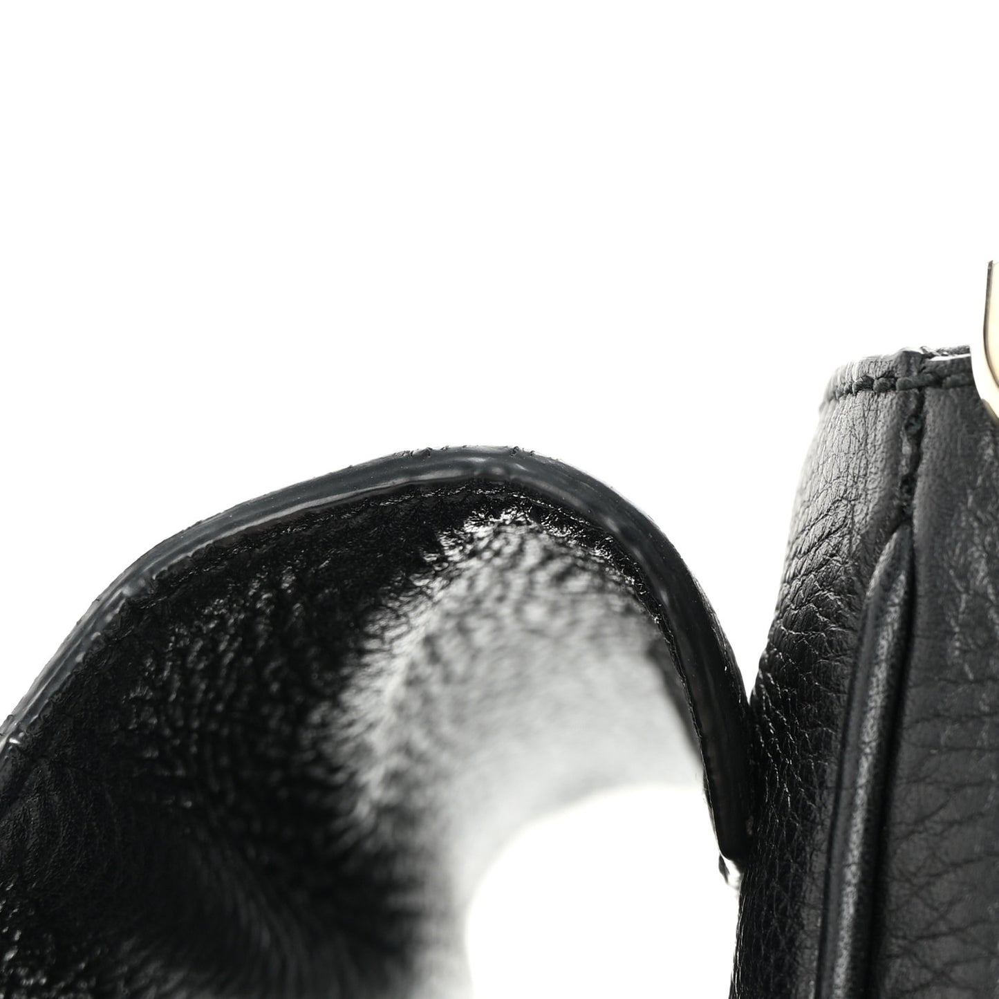 Pebbled Calfskin Small Soho Flap Crossbody Black
