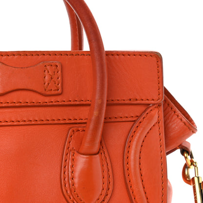 Celine Smooth Calfskin Nano Luggage Orange 22 of 22