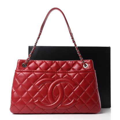 Chanel Caviar Quilted Timeless CC Soft Tote Red 11 of 11