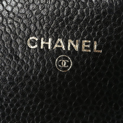 Chanel Caviar Quilted Flap Card Holder Black 7 of 9