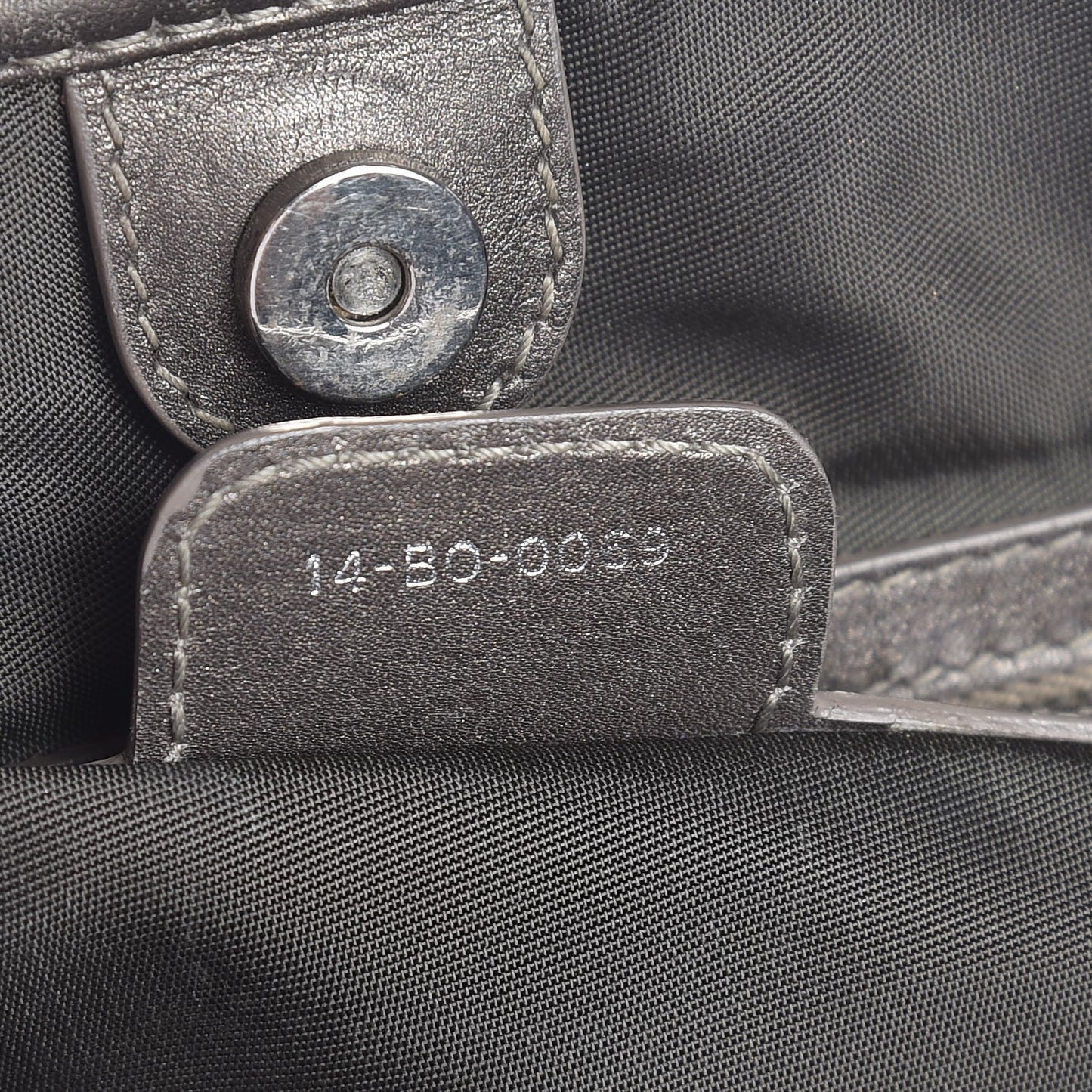Coated Canvas Cannage Small Panarea Tote Grey